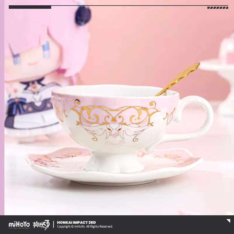 Coffee Tea Gift Set - [Genuine] miHoYo Game Elysia Teacup Honkai
