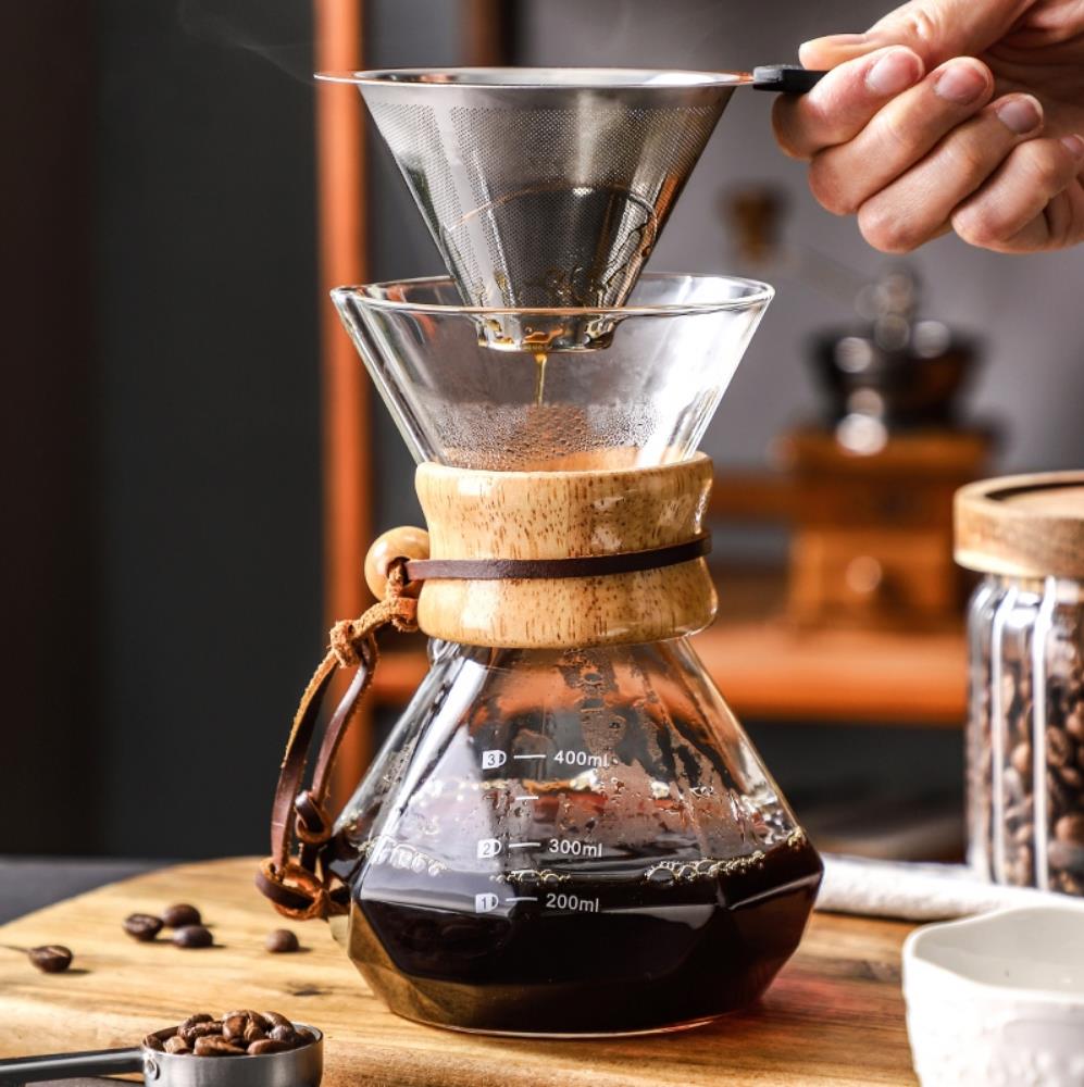 Cold Brew Jar - Glass Coffee Pot with Stainless Steel