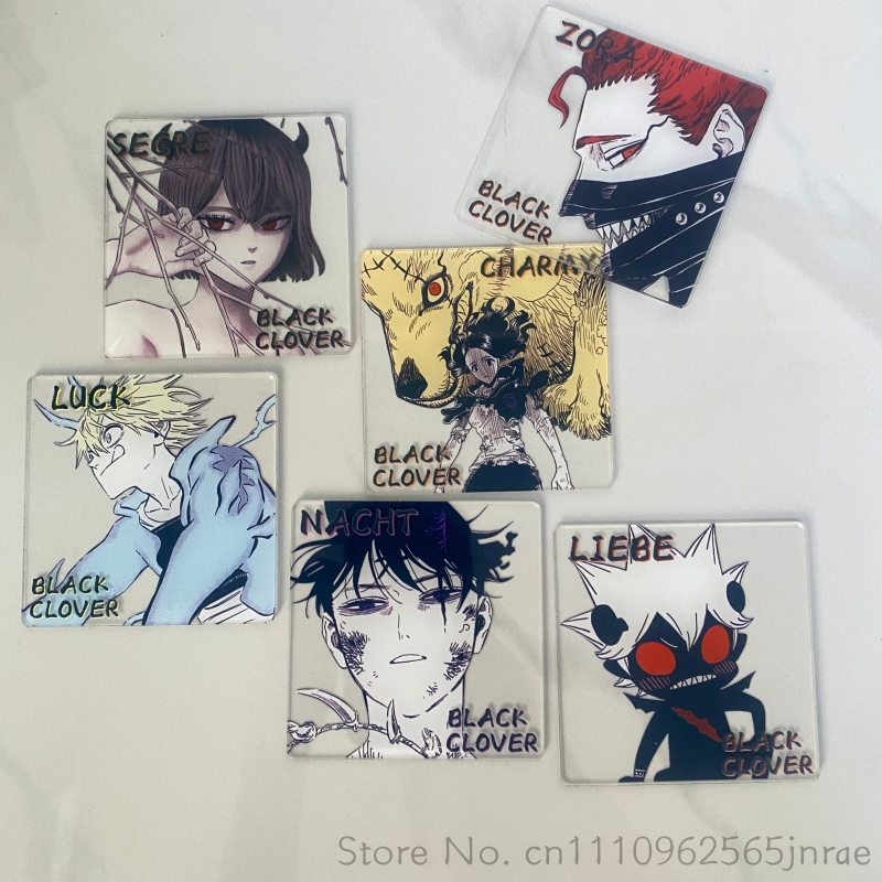 Coffee Y Tea - Black Clover Anime Creative Acrylic Coaster
