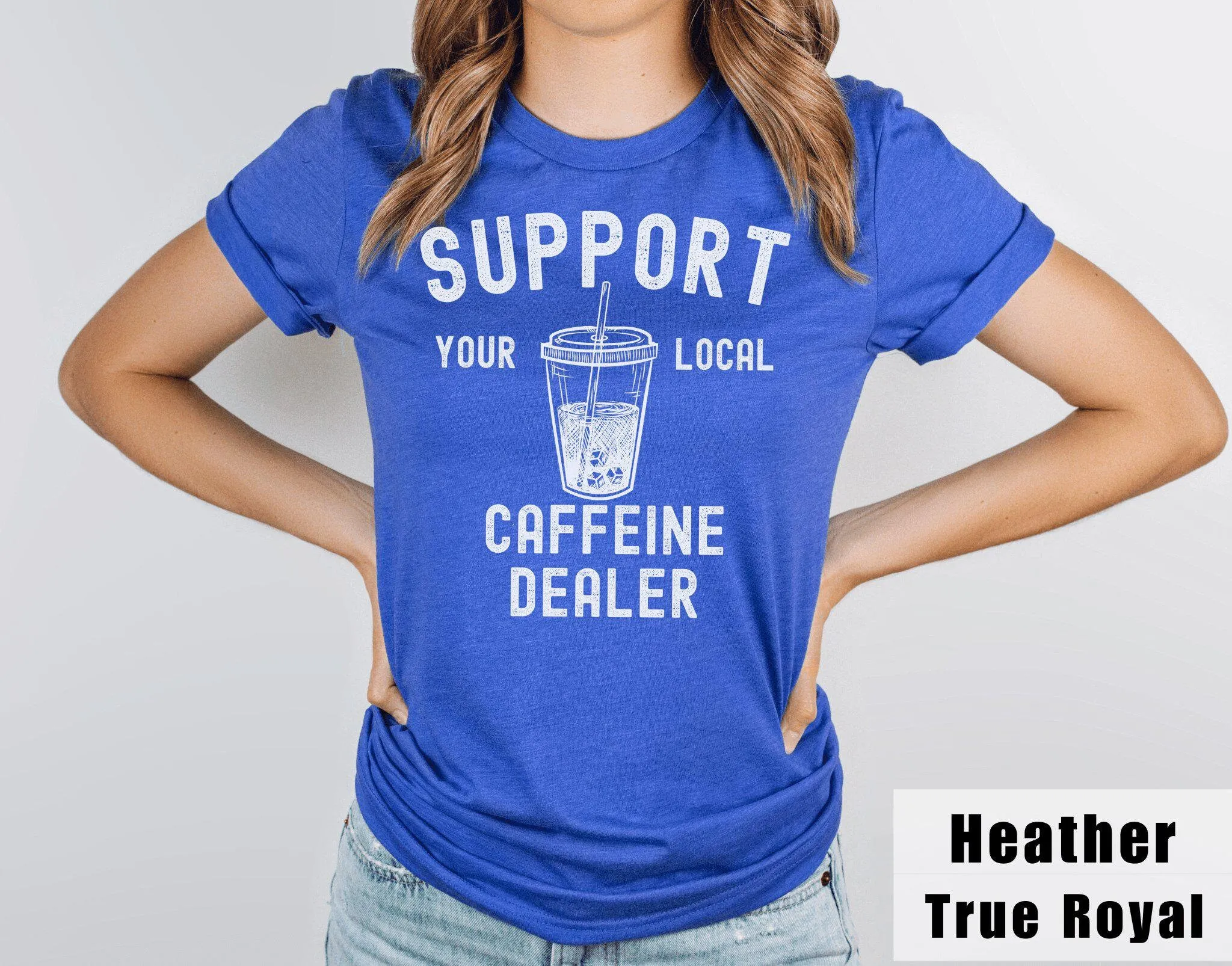 T And Tea Coffee - Iced Coffee T Shirt Support Your