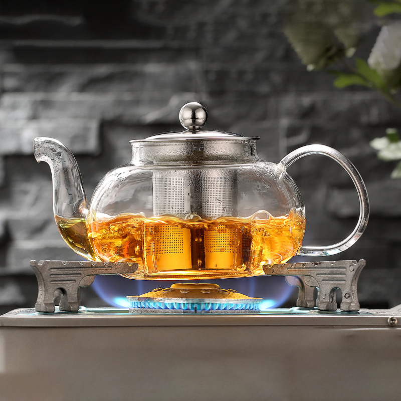 Coffee Tea Flower - 600/800ml Heat Resistant Glass Teapot Flower