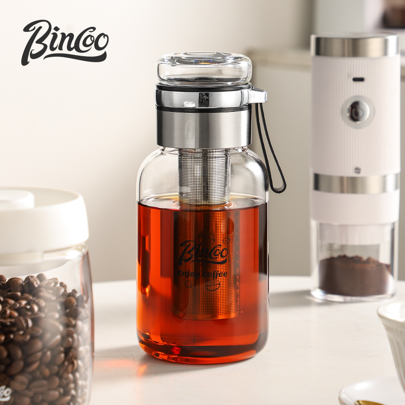 Cold Brew Jar - Bincoo Transparent Coffee Cup Stainless Steel