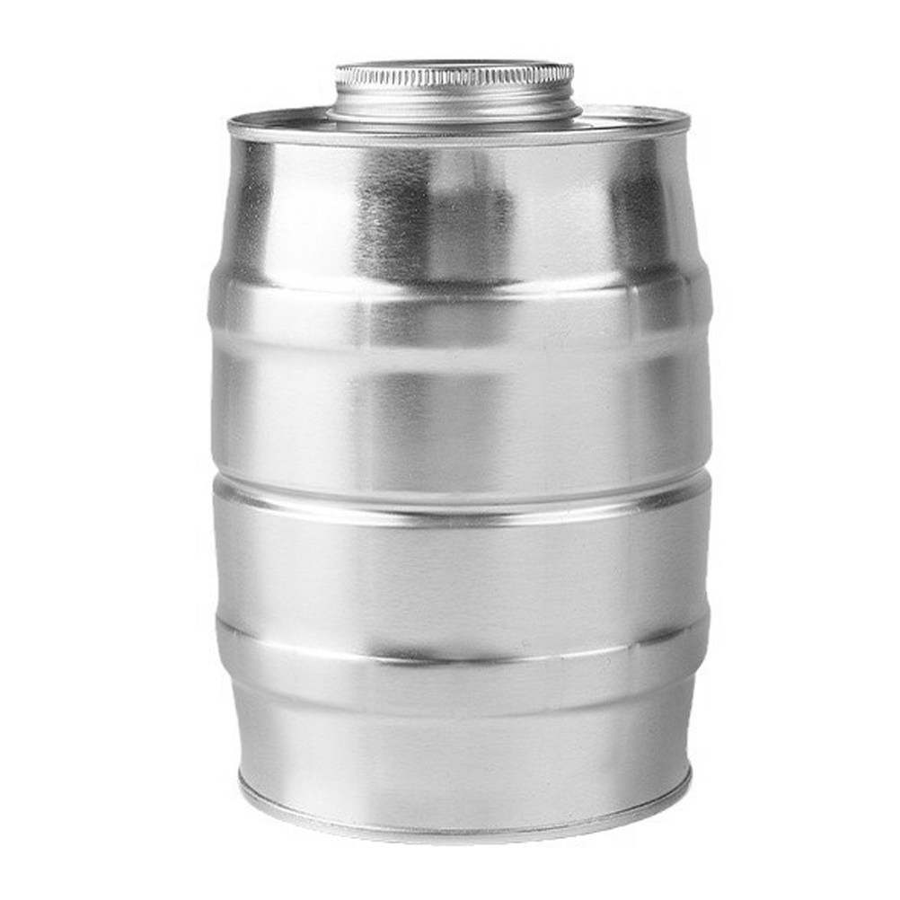 Coffee Tea Sugar Canisters - Retro Wine Barrel Shaped Metal Coffee