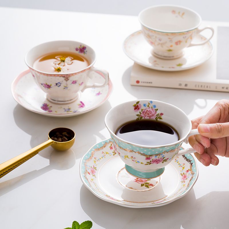 Coffee Tea Flower - British foreign trade export ceramic coffee