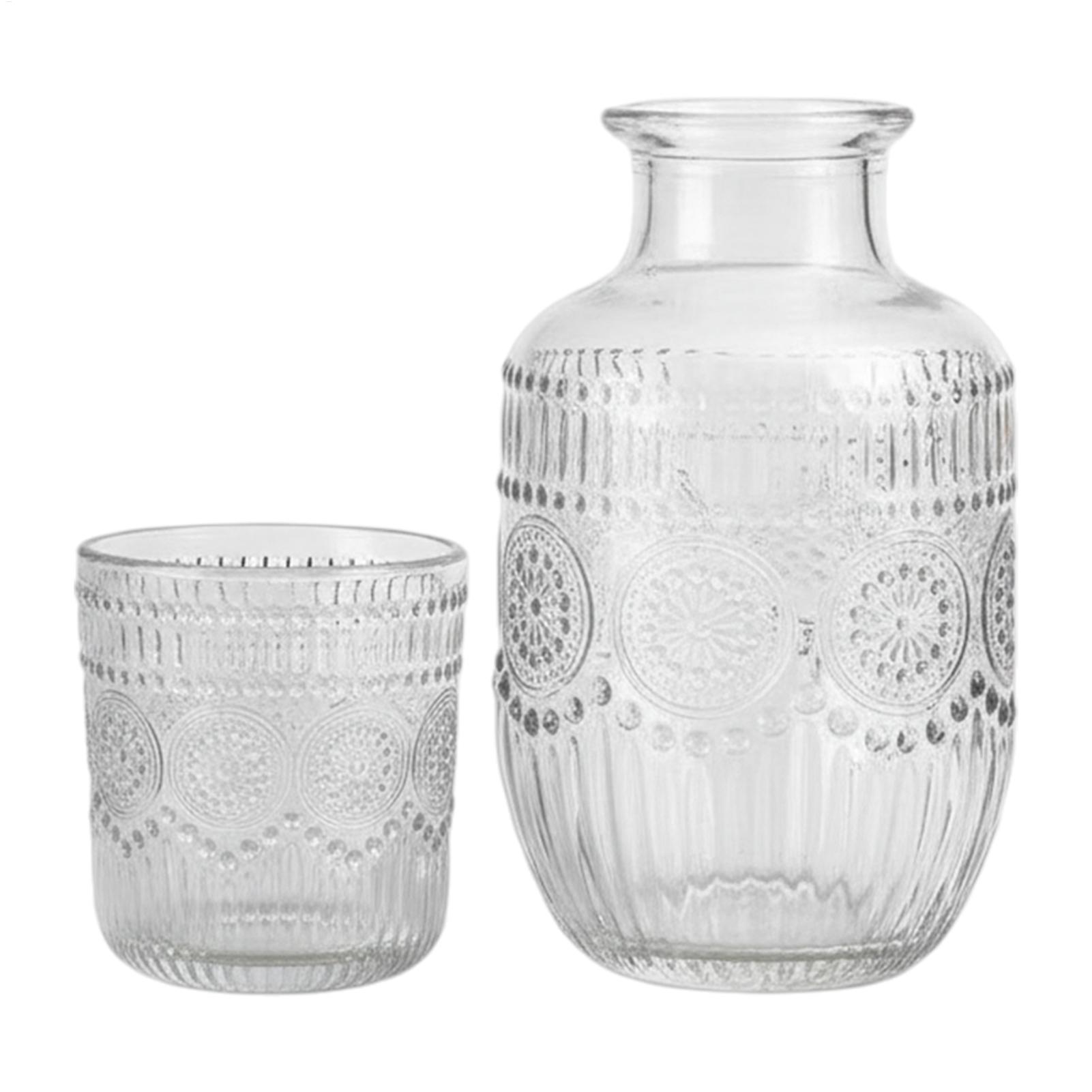 Coffee Tea And Sugar Set - 550ml Bedside Carafe Pitcher And Water