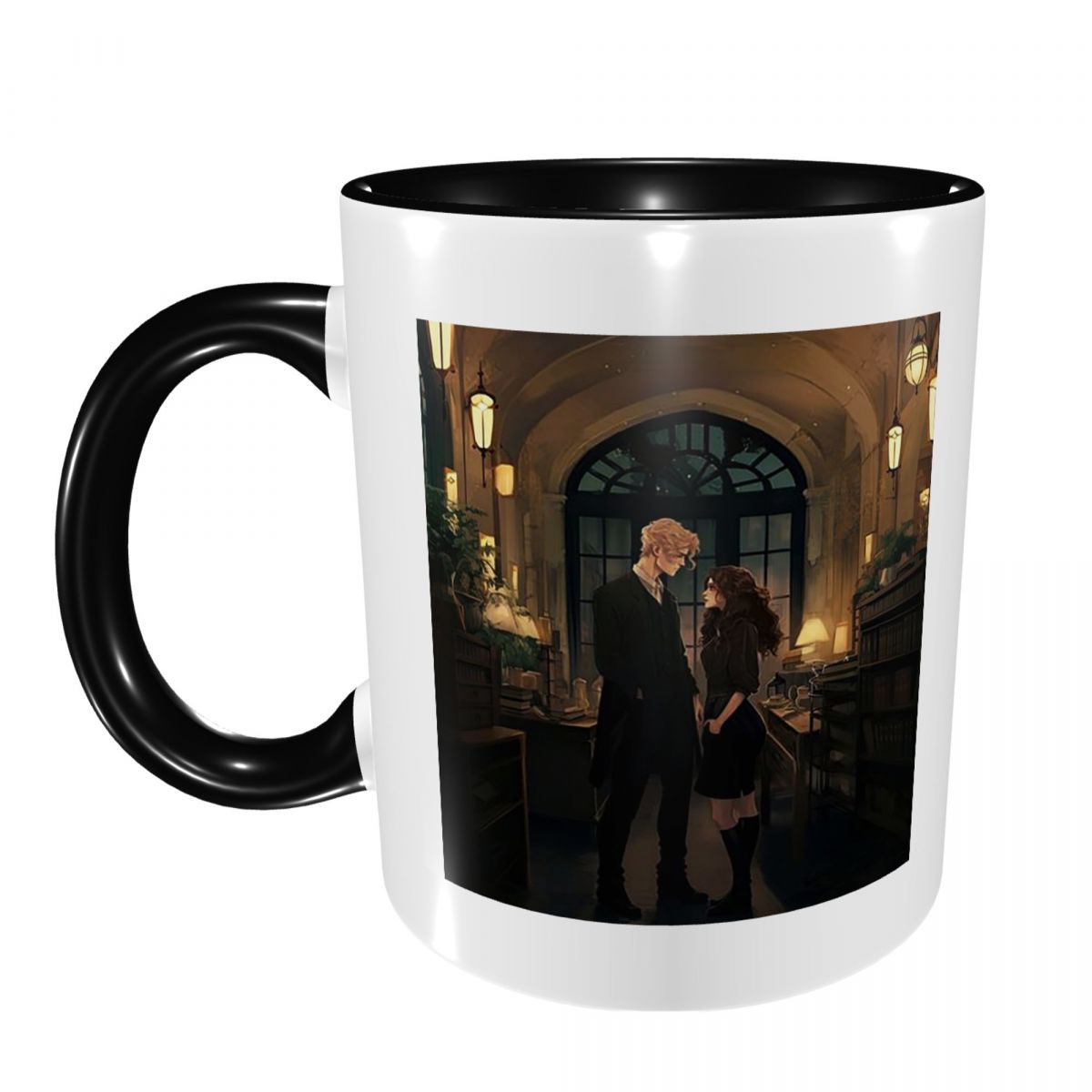 Coffee Tea Library - Dramione At The Library Mug Funny