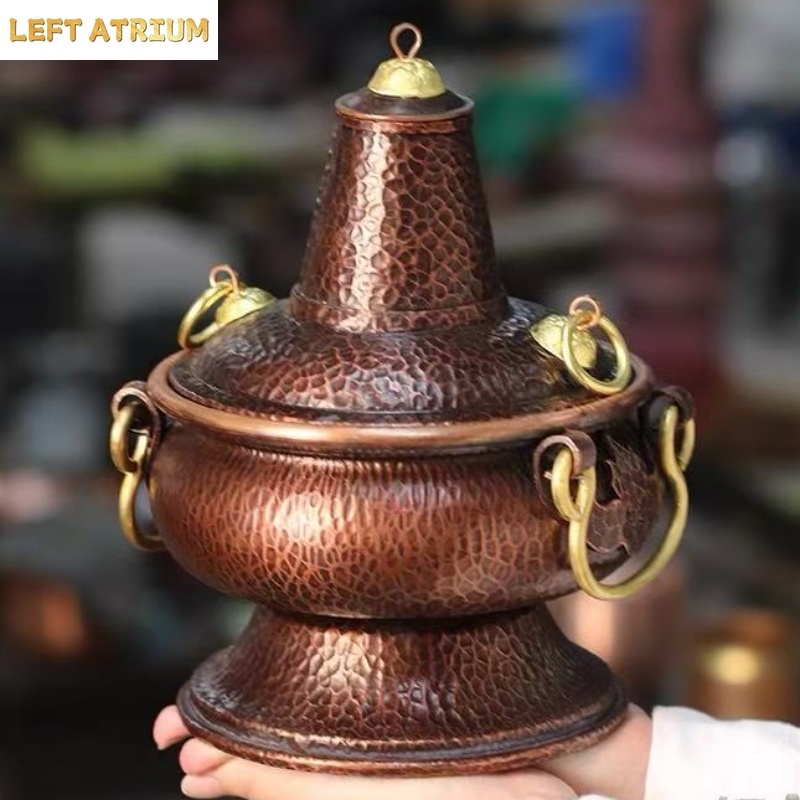 Coffee Tea Containers - Multifunctional Pure Copper Hot Pot Handcrafted