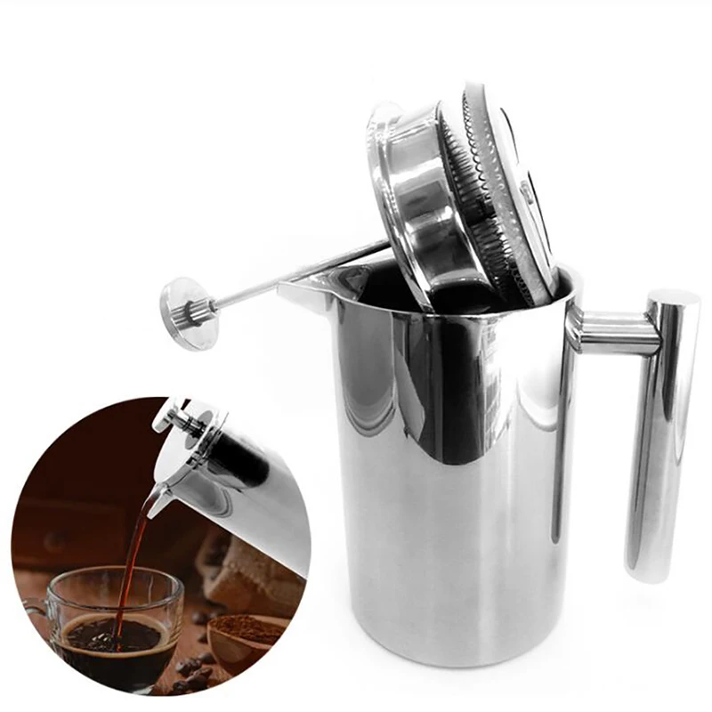 Coffee Tea Press - Double Walled Insulated Coffee Pot Filter