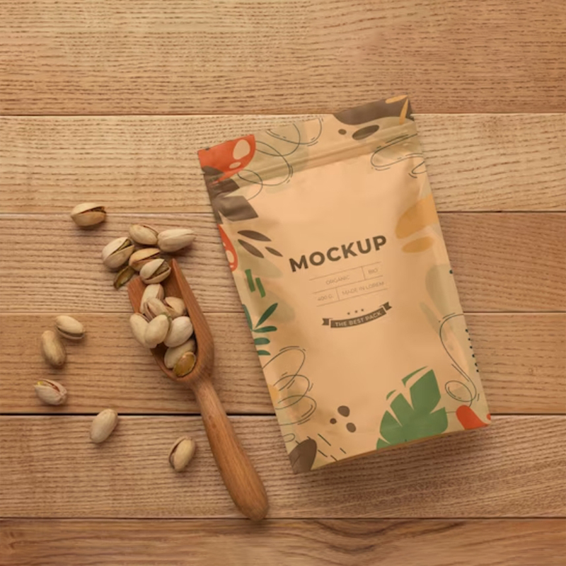 Coffee Tea Day - Print Craft paper Zipper Bag Reusable