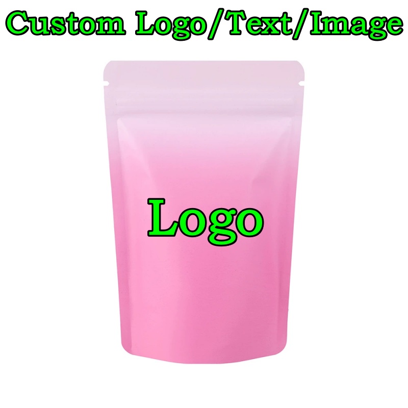 Coffee Tea Day - 100PCS Stand-up Aluminum Foil Ziplock Bag