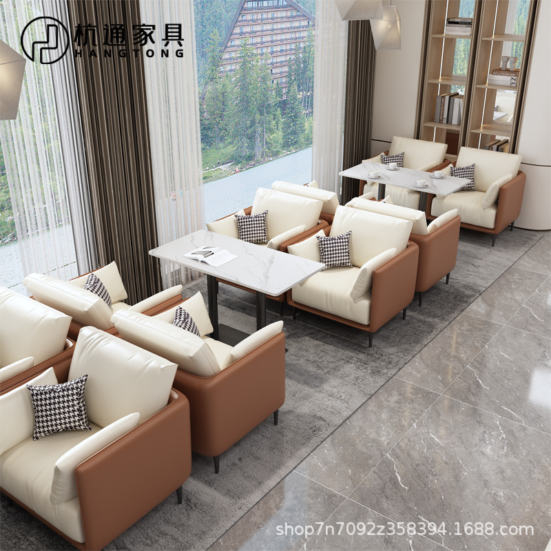 Coffee Tea Library - High-end themed Western restaurant, booth, sofa