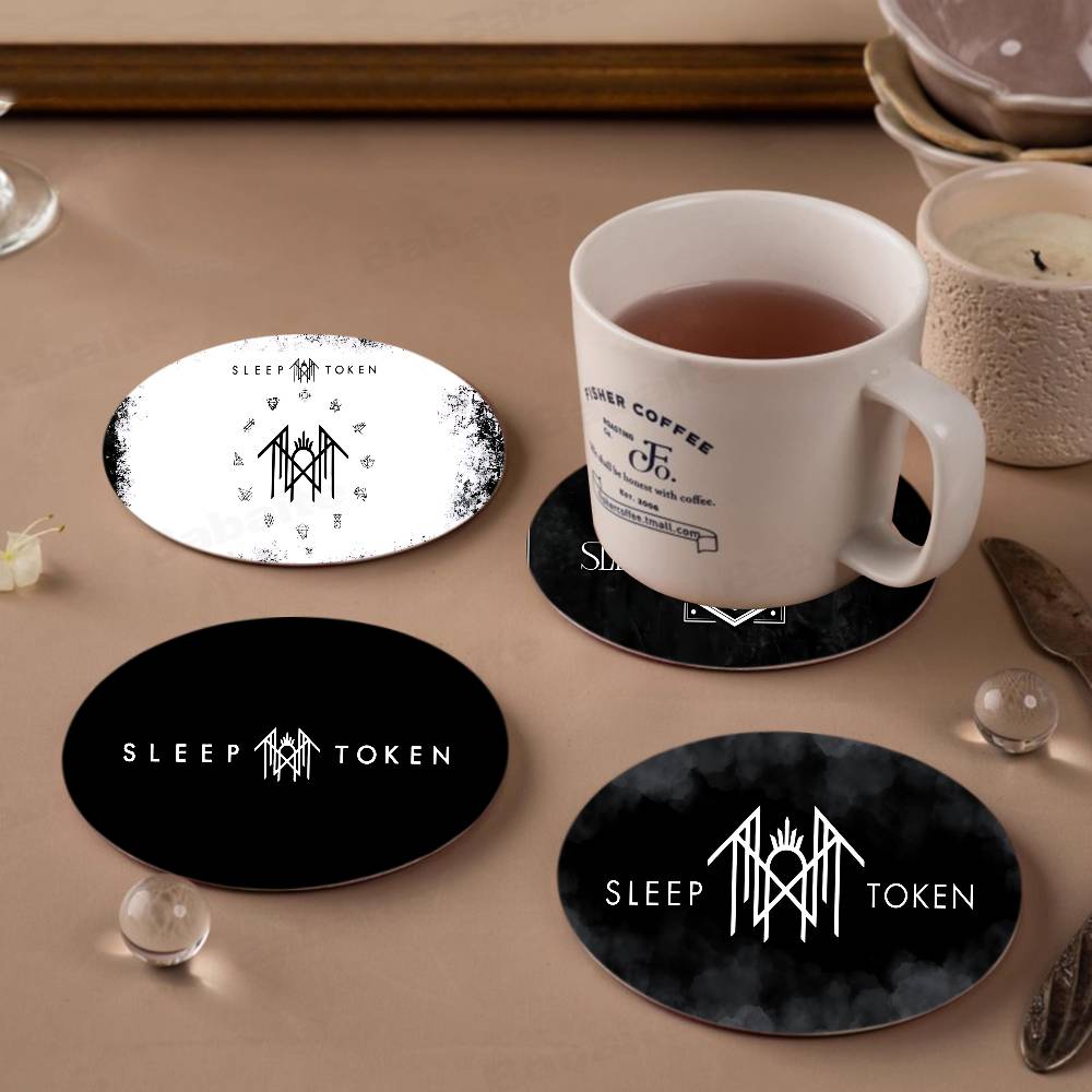 T And Tea Coffee - Popular Band S-Sleep T-Token Wood Coaster