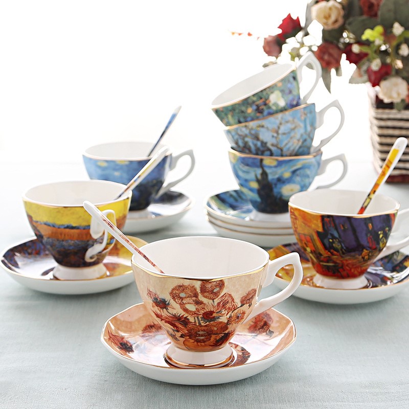 Coffee Tea Van - Van Gogh Art Painting Coffee Mugs