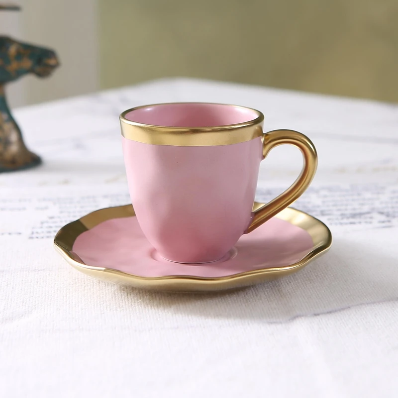 Coffee Tea And Sugar Set - Italian colored glazed ceramic small coffee