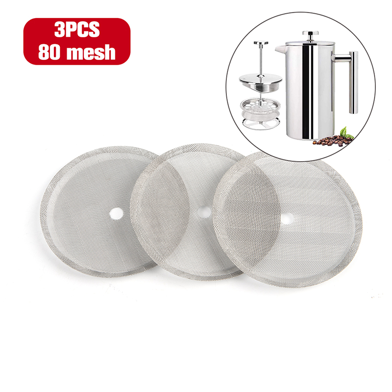 3Pcs Reusable Stainless Steel  - огляд і ціна French Press Coffee & Tea