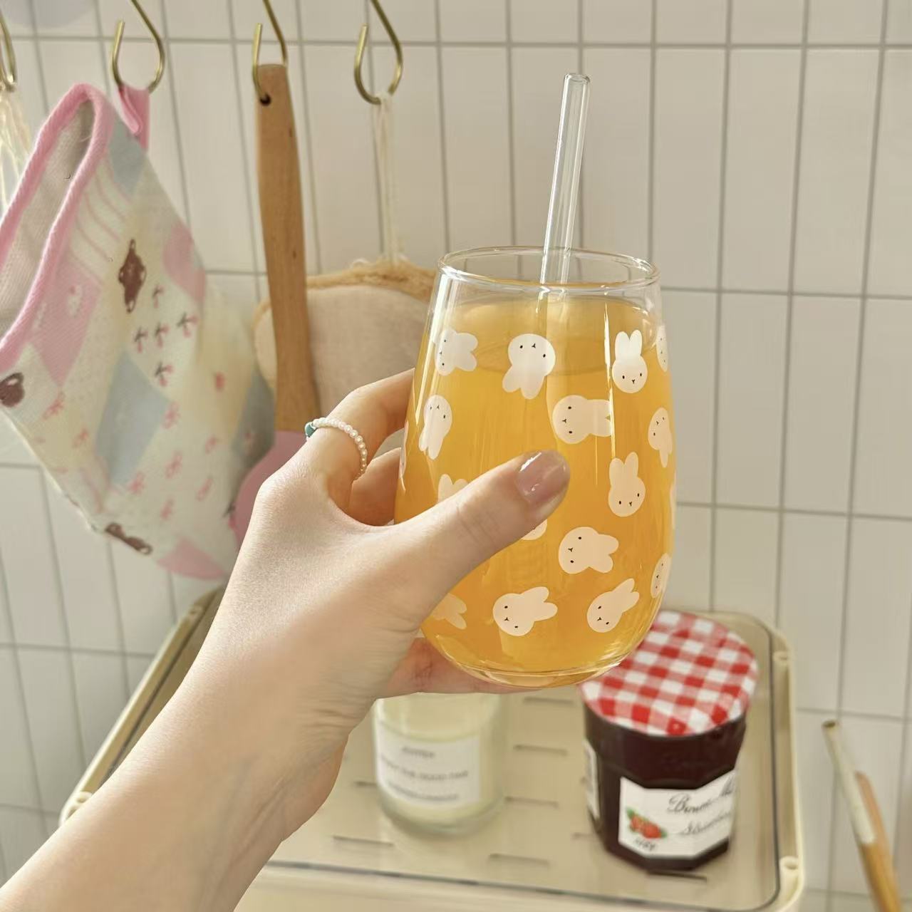 Cute Miffy Rabbit Printed Glas - огляд і ціна Coffee Tea Cups