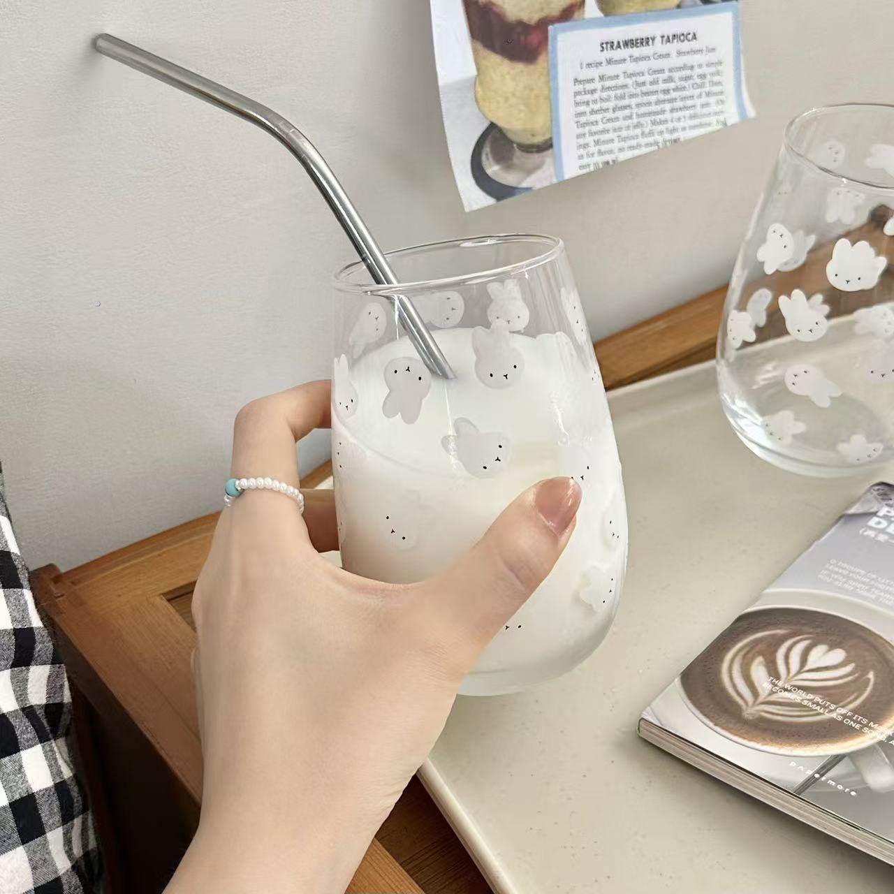 Cute Miffy Rabbit Printed Glas - огляд і ціна Coffee Tea Cups