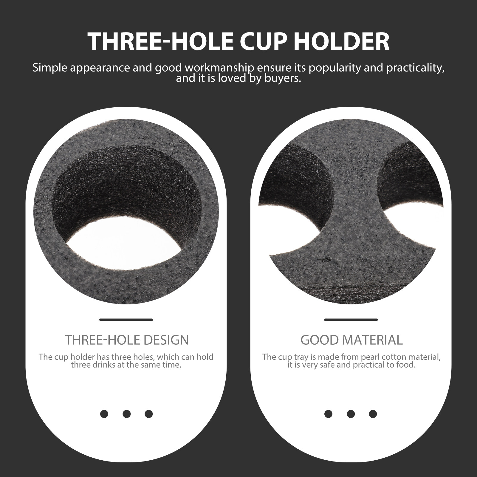 2Pcs Cup Fixing Holder Pearl C - огляд і ціна Coffee Tea Holders