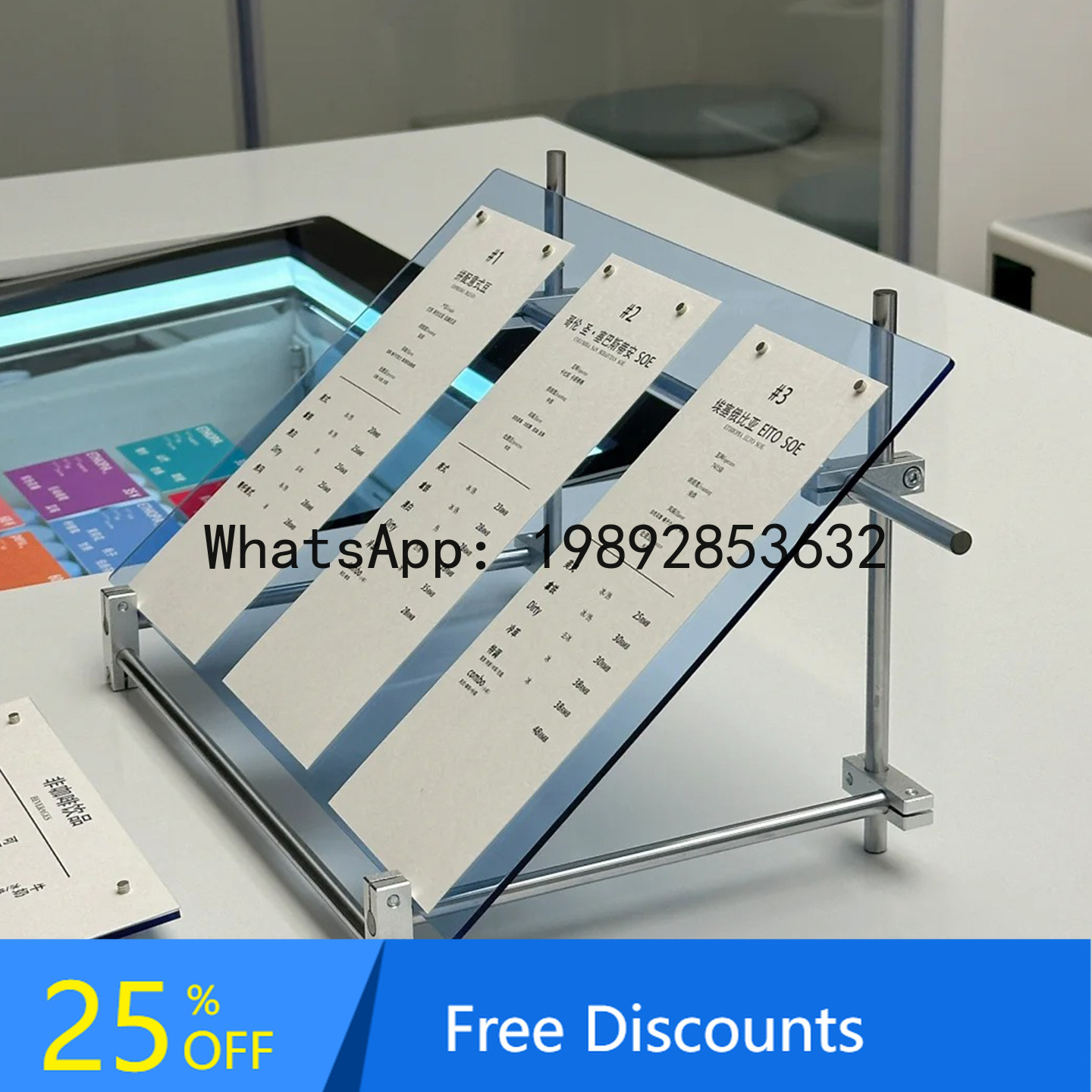 YFY Acrylic Optical Axis Displ - огляд і ціна Coffee Tea Menu