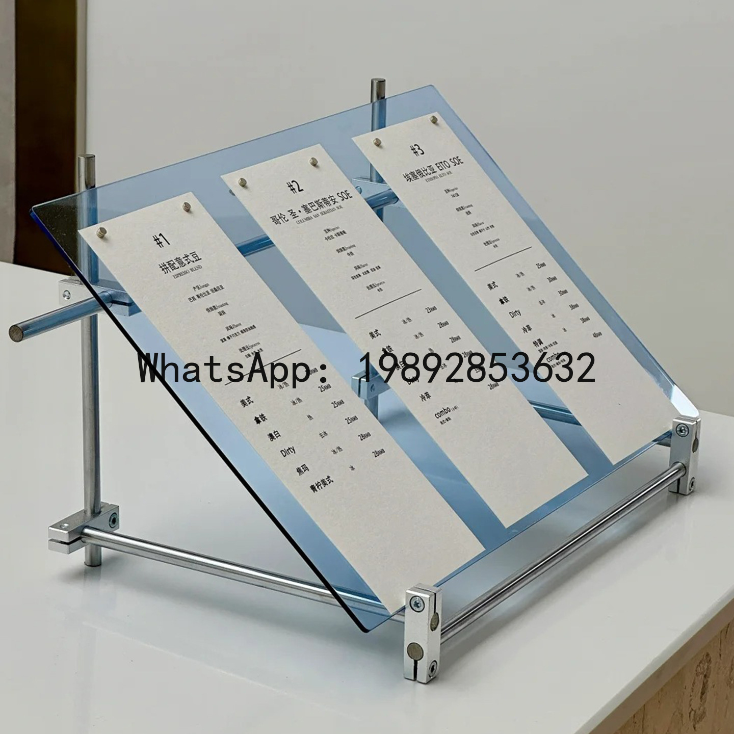 YFY Acrylic Optical Axis Displ - огляд і ціна Coffee Tea Menu