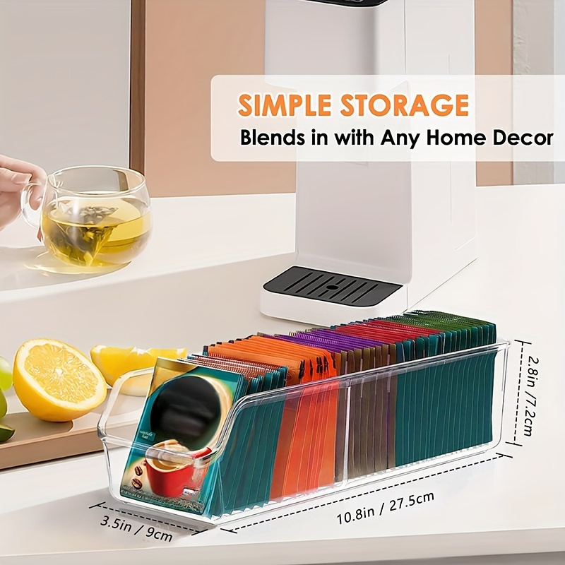 1pc Clear Tea Bag Organizer Bo - огляд і ціна Coffee Tea And Sugar Set