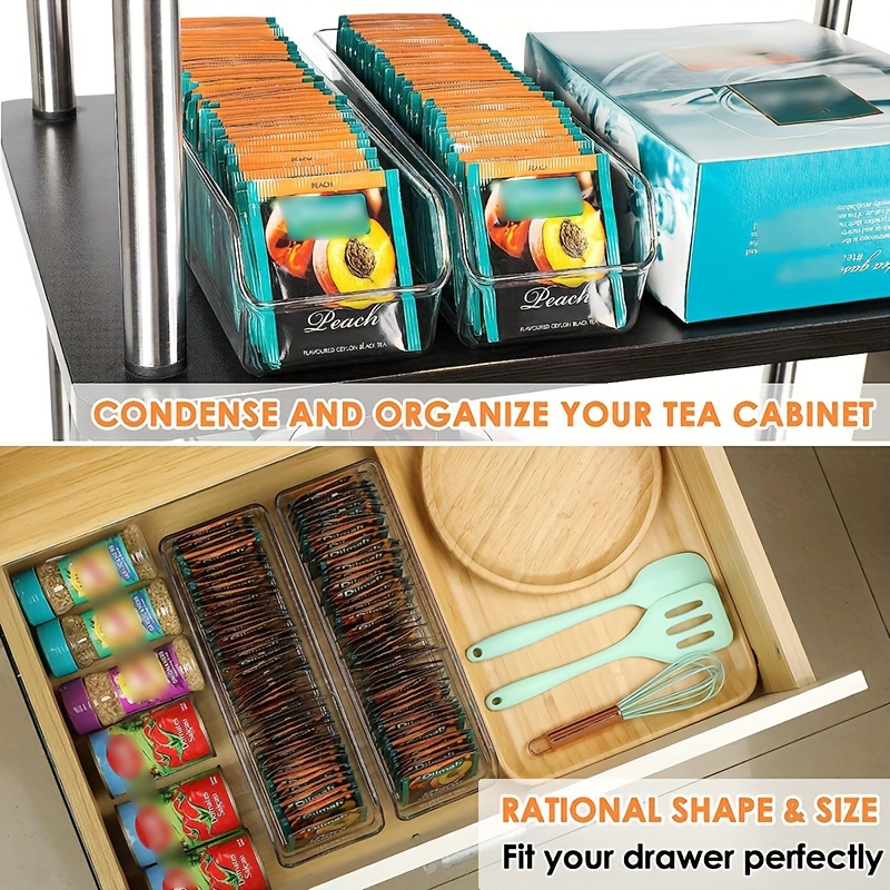 1pc Clear Tea Bag Organizer Bo - огляд і ціна Coffee Tea And Sugar Set