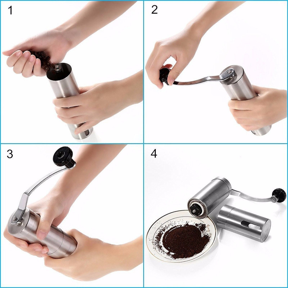 Mini Coffee Grinder Stainless  - огляд і ціна Burr Hand Grinder