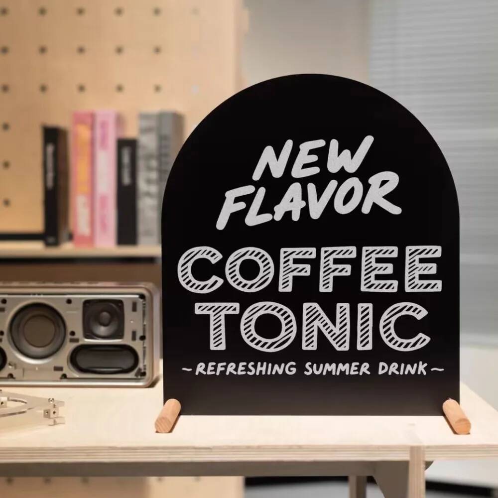 Metal Hand-Painted Menu Stand  - огляд і ціна Coffee Tea Menu