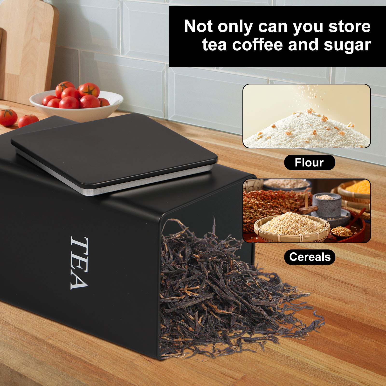3Pcs Coffee Bean Storage Canis - огляд і ціна Coffee Tea Sugar Canisters