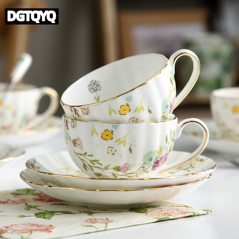 2Pcs Vintage Floral Ceramic Co - огляд і ціна Coffee Tea And Sugar Set