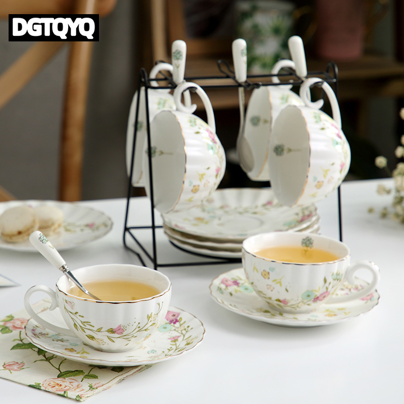2Pcs Vintage Floral Ceramic Co - огляд і ціна Coffee Tea And Sugar Set