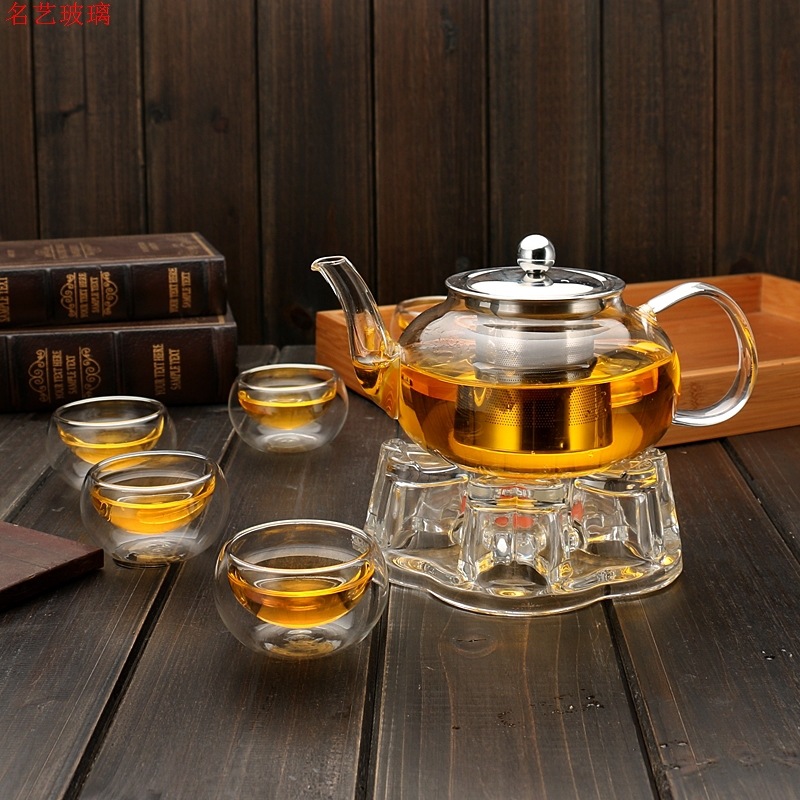 600/800ml Heat Resistant Glass - огляд і ціна Coffee Tea Flower