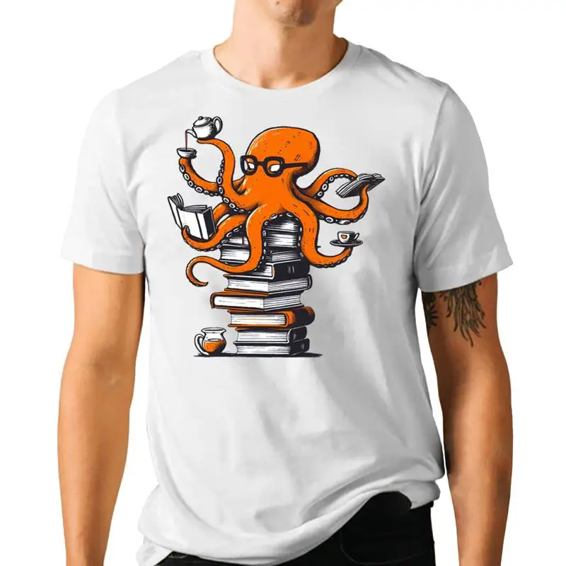 Reading Octopus T Shirt Coffee - огляд і ціна T And Tea Coffee