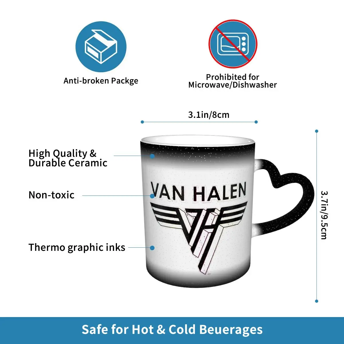 Van Halen 5150 Logo Mug Funny  - огляд і ціна Coffee Tea Van