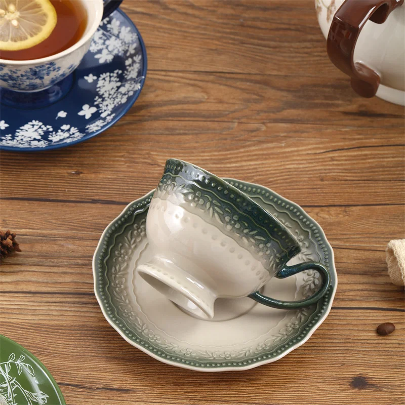 SOLECASA 220ml Coffee Cup&Sauc - огляд і ціна Coffee Tea Flower