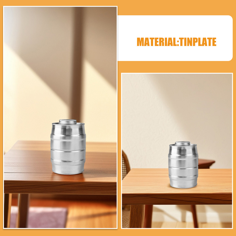 Retro Wine Barrel Shaped Metal - огляд і ціна Coffee Tea Sugar Canisters