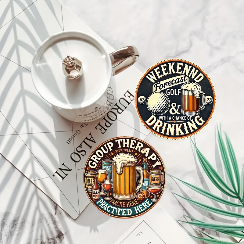 6pcs 10cm Wooden Vintage Beer  - огляд і ціна Coffee Y Tea