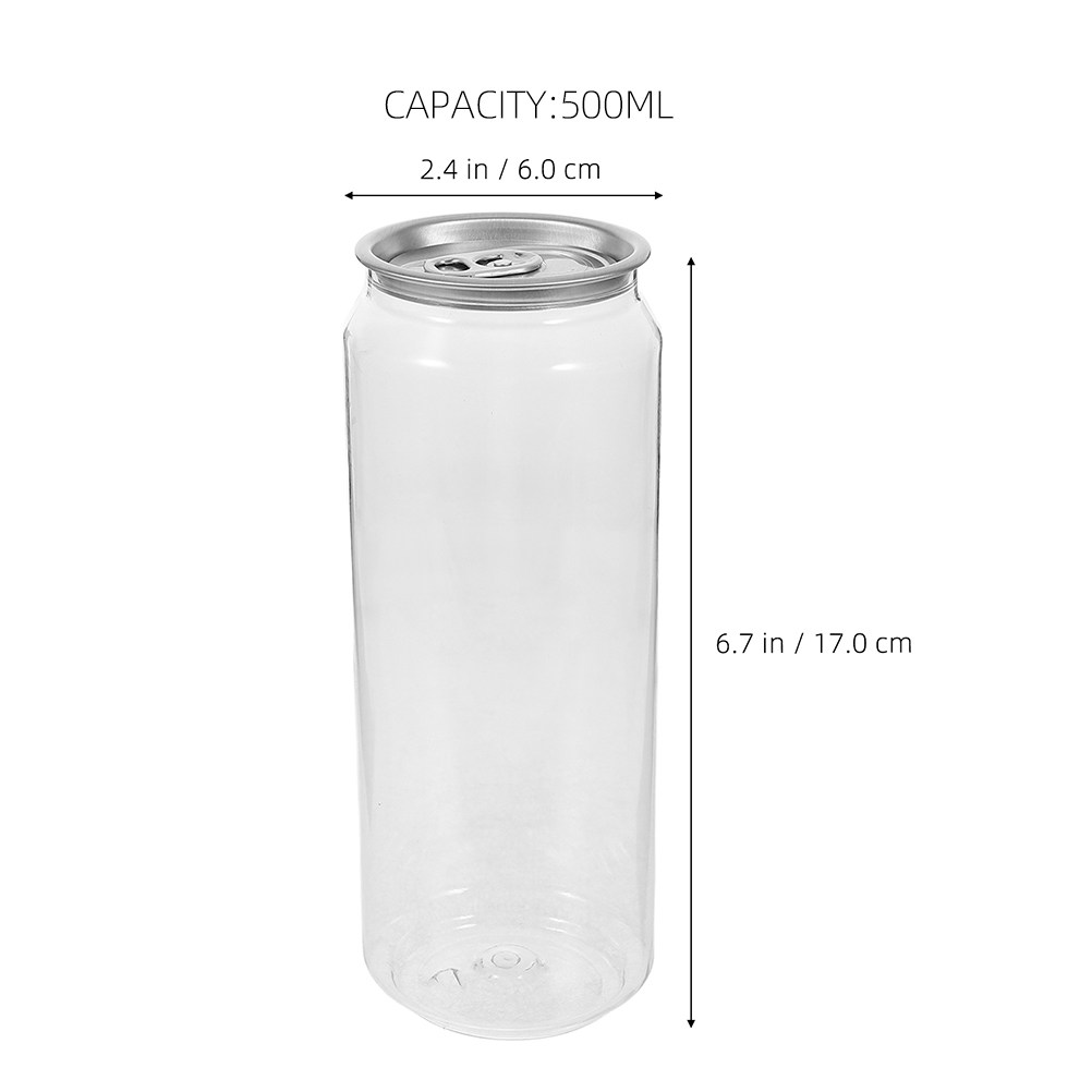 5pcs Transparent Beverage Cans - огляд і ціна Coffee Tea Containers