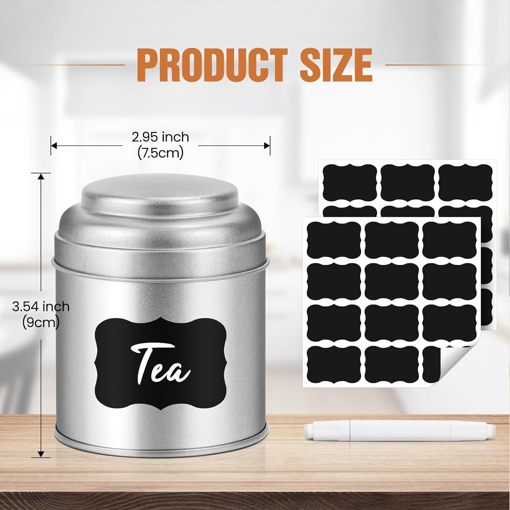 Tea Tin with Airtight Double L - огляд і ціна Coffee Tea Sugar Canisters