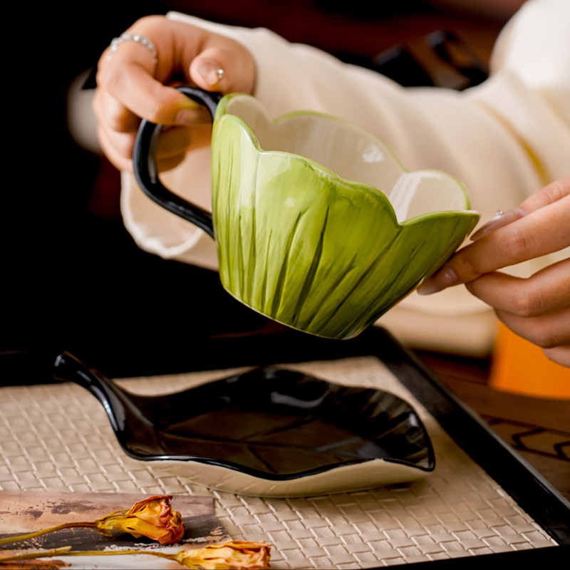 Irregular Hand-painted Coffee  - огляд і ціна Coffee Tea Flower