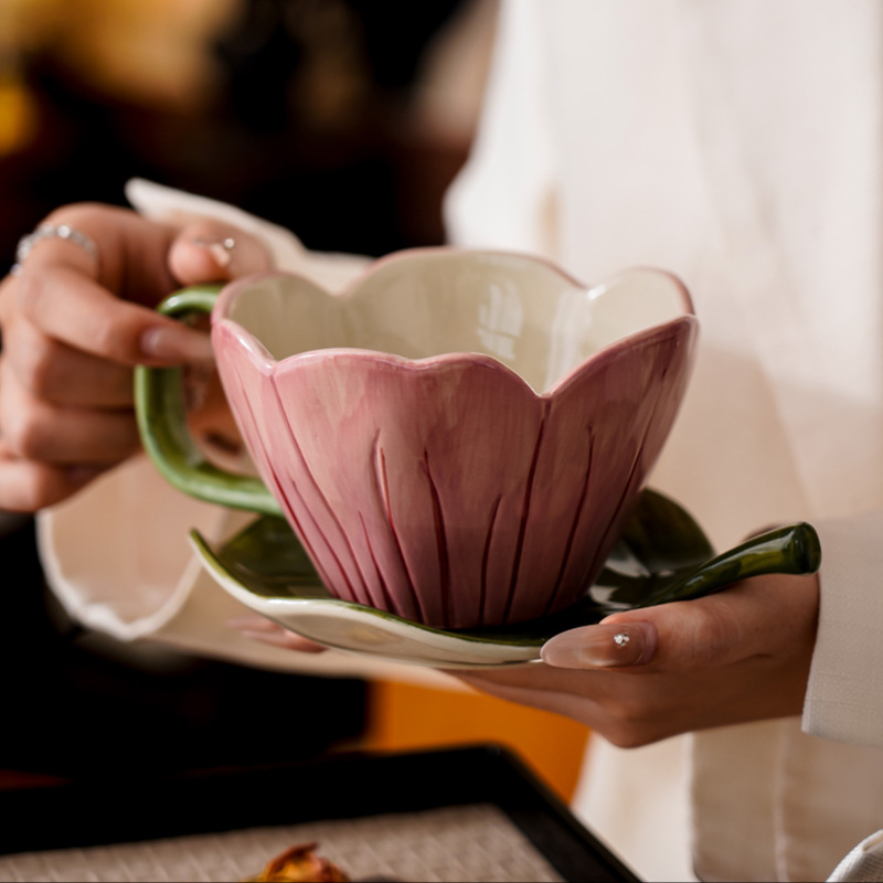 Irregular Hand-painted Coffee  - огляд і ціна Coffee Tea Flower