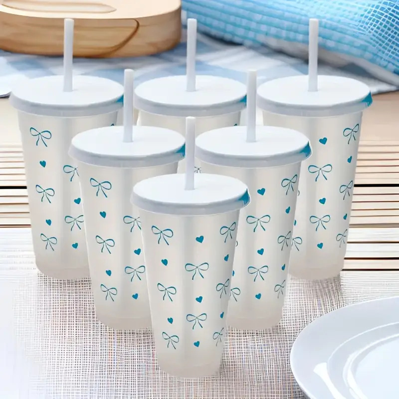 20Pcs Bowknot Plastic Cup with - огляд і ціна Coffee Tea Day