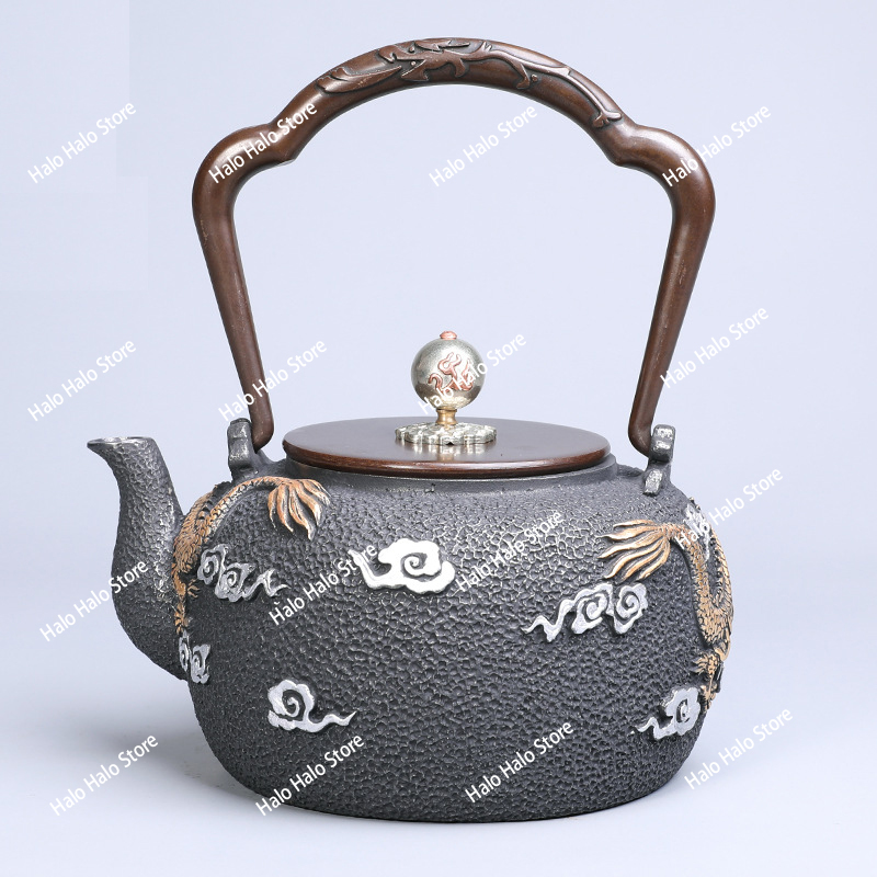 Double dragon bead iron pot Ja - огляд і ціна Cast Iron Teapot