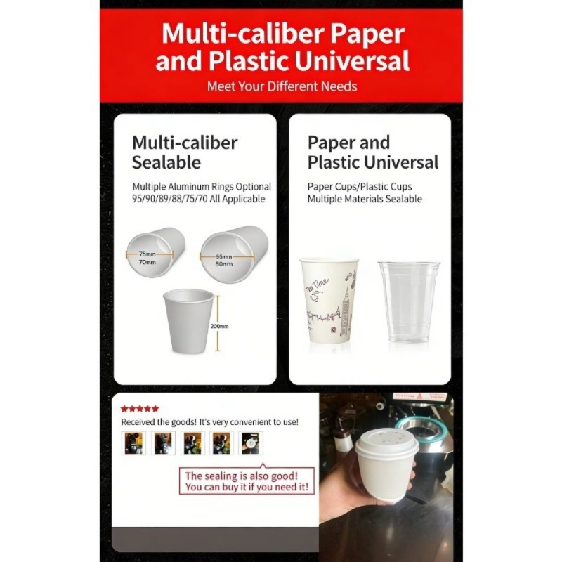 Automatic Plastic Cup Sealing  - огляд і ціна Coffee Tea Cups