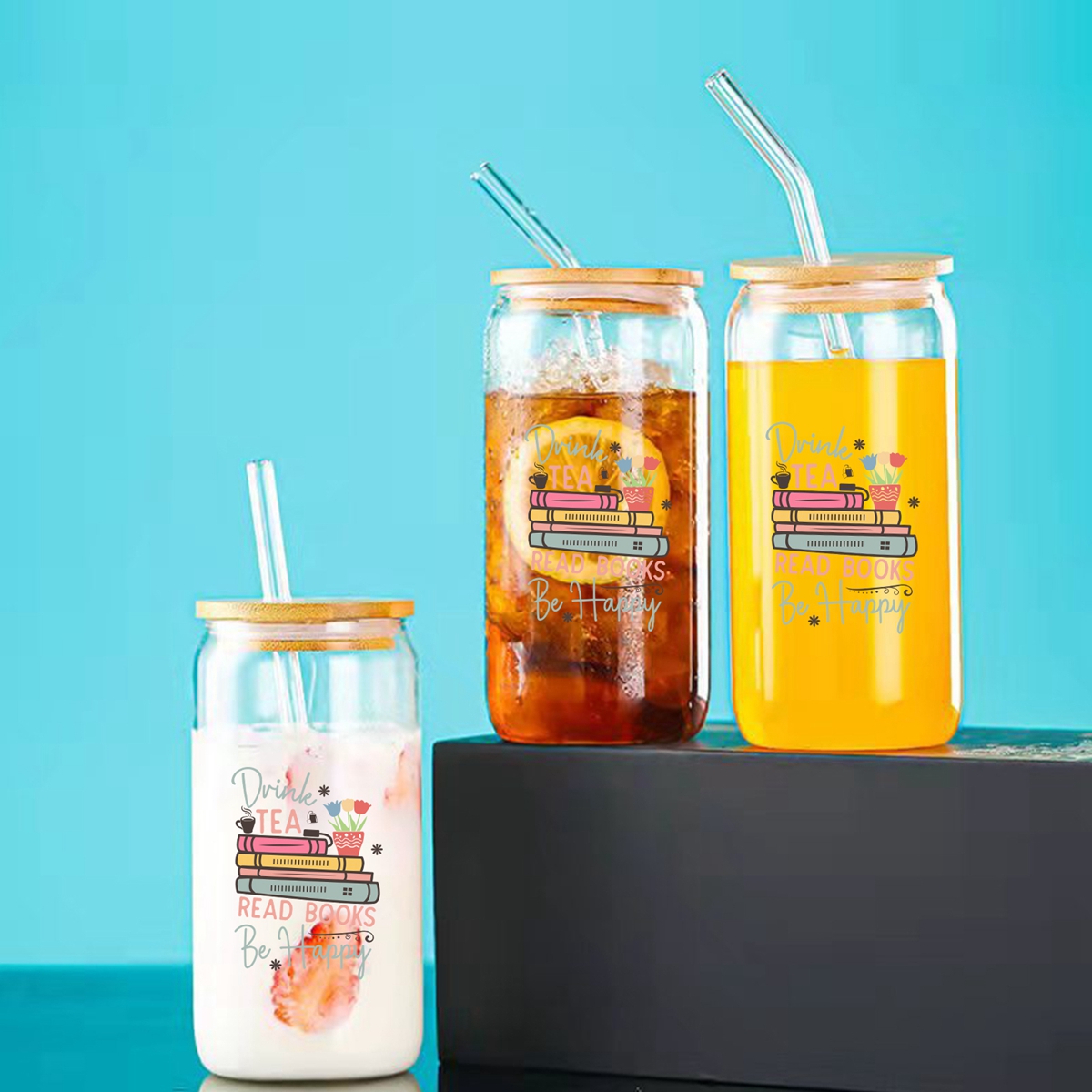 1pc Drink Tea Read Books Be Ha - огляд і ціна Coffee Tea Library
