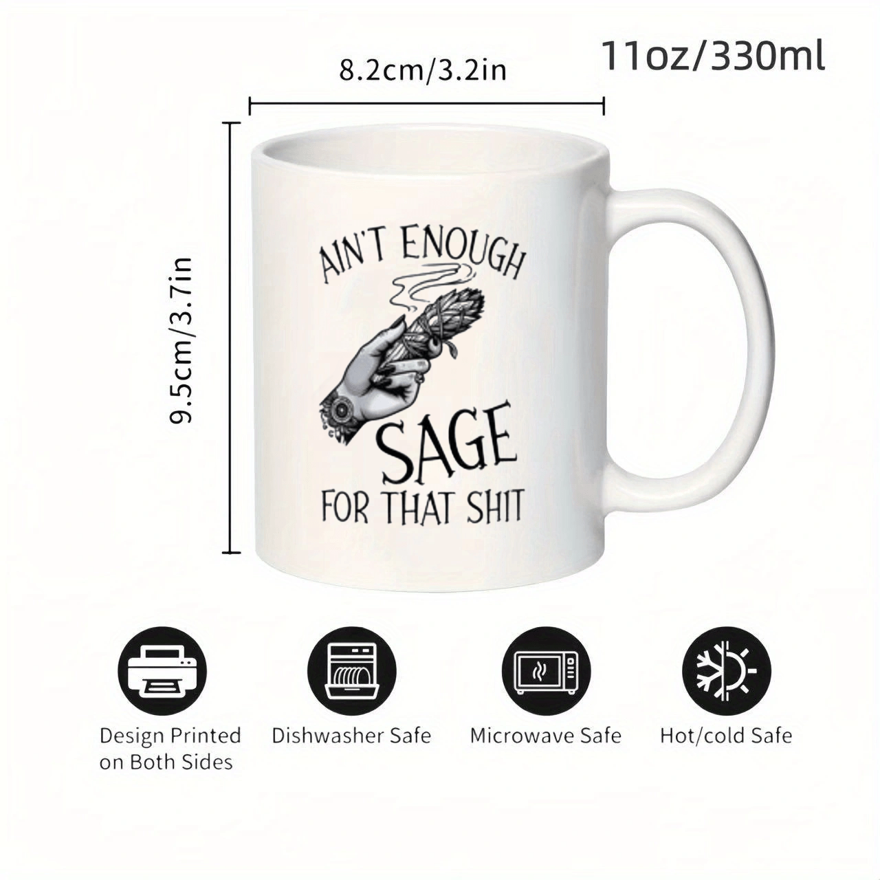 Ceramic Ain T Enough Sage Mug  - огляд і ціна T And Tea Coffee