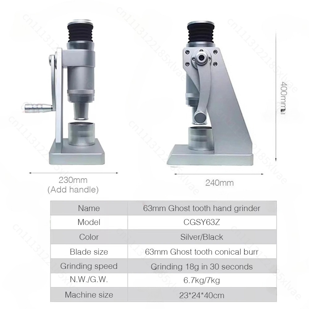 Hand Cranked 63mm Coffee Grind - огляд і ціна Burr Hand Grinder