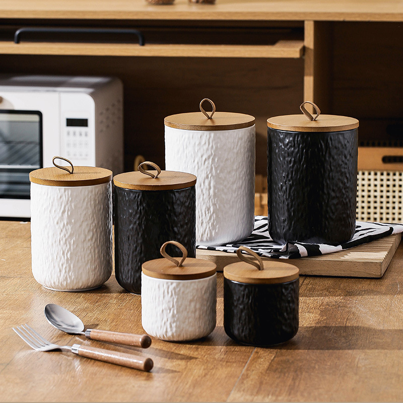 Rock Pattern Ceramic Tea Stora - огляд і ціна Coffee Tea Sugar Canisters