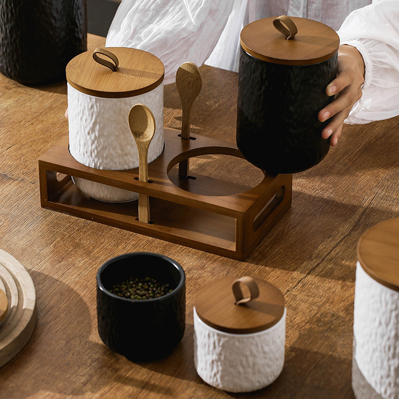 Rock Pattern Ceramic Tea Stora - огляд і ціна Coffee Tea Sugar Canisters