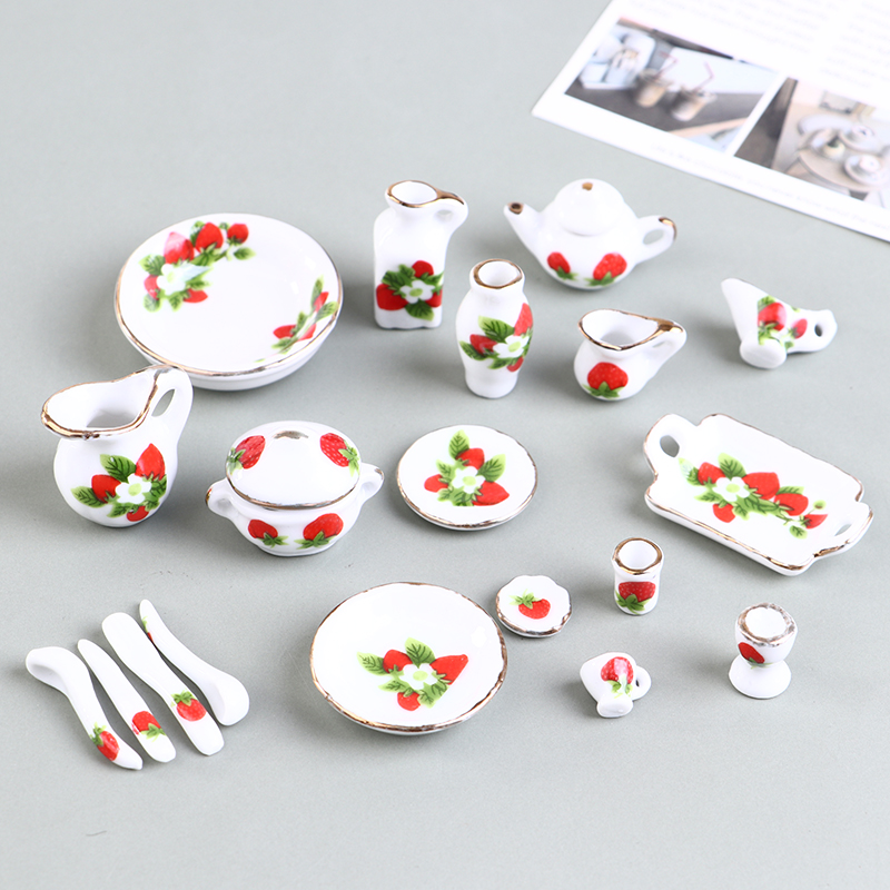 1 Set 1:12 Miniature Doll Hous - огляд і ціна Coffee Tea Flower